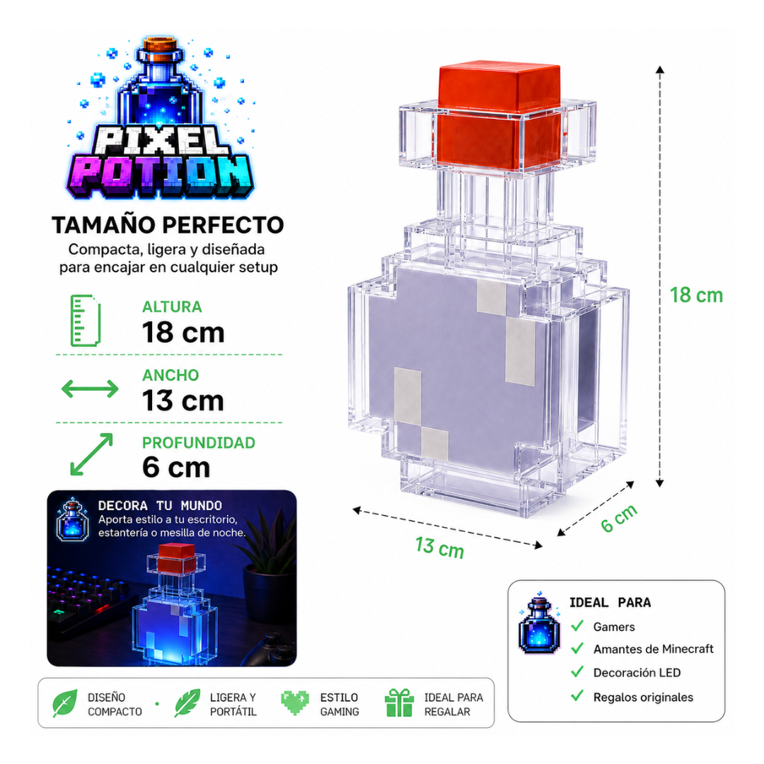 PixelPotion™ Dale vida a tu setup